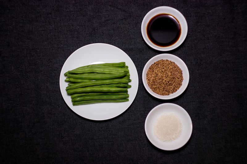 Đậu cô ve ngào mè